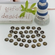 Copri perle lisce in ottone colori varianti 5mm 90pz Gioie d'Oriente 2