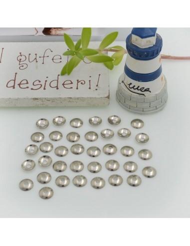 Copri perle lisce in ottone colori varianti 5mm 90pz Gioie d'Oriente