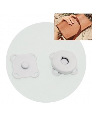 Bottone magnetico 4 anelli 15 mm borsa CALAMITA PER BORSE 1coppia GDO