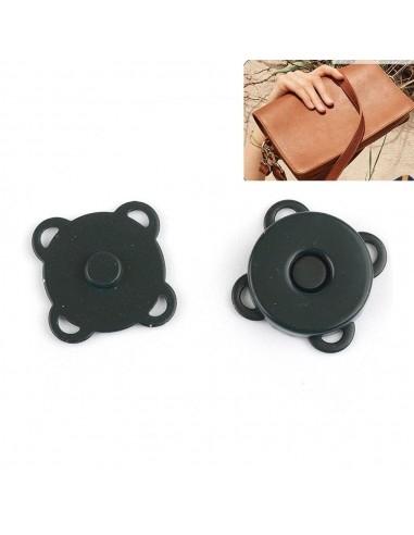 Bottone magnetico 4 anelli 15 mm borsa CALAMITA PER BORSE 1coppia GDO