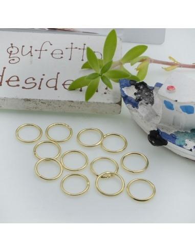 Anellini chiusi saldati ottone 6mm e 8mm sp.0.8mm |GDO