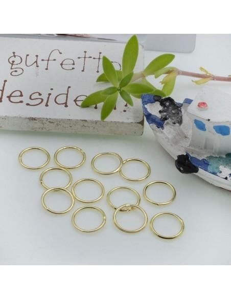 Anellini chiusi saldati ottone 6mm e 8mm sp.0.8mm |GDO