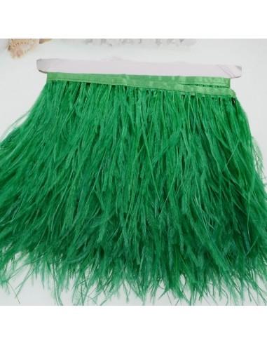 Frange Piume di struzzo colore Verde altezza max 16cm lunghezza 20cm GDO | Gioie d'Oriente