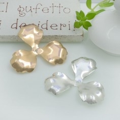 Copri perla foglia in ottone 28mm 2pz Gioie d'Oriente
