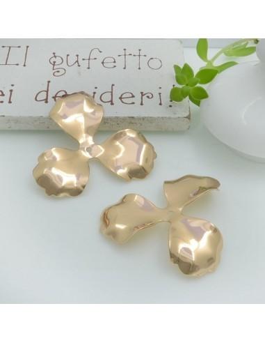 Copri perla foglia in ottone 28mm 2pz Gioie d'Oriente
