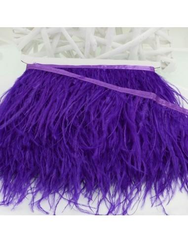 Frange Piume di struzzo colore Viola altezza max 16cm lunghezza 20cm GDO | Gioie d'Oriente