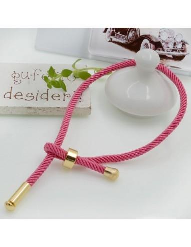 Base bracciale in corda regolabile pesca 3mm 1pz