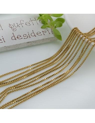 Catena cobra quadrata in Acciaio inox 1.2mm 1mt - Vari colori | GDO