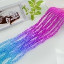 Filo di Mezzi Cristalli Color Arcobaleno AB Rondelle 2x3mm Sfaccettati Briolette 170pz GDO | Gioie d'Oriente