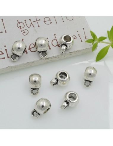 Distanziatore con anellino porta ciondolo 6x8mm foro 3.5mm 8pz | GDO
