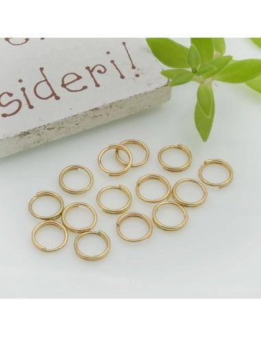 Anellini Brisè in acciaio placcato oro di diverse misure | GDO