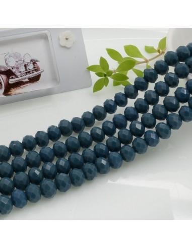 Filo di Mezzi Cristalli cinesi Avio rondelle cipollotti 6x8mm sfaccettati briolette 65-70pz GDO | Gioie d'Oriente