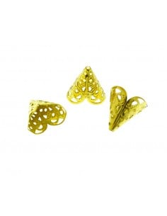 Copri perla cono filigrana in metallo colori varianti 16x6mm 10pz Gioie d'Oriente 2