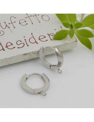 Base Orecchini Cerchio Liscio 13mm...