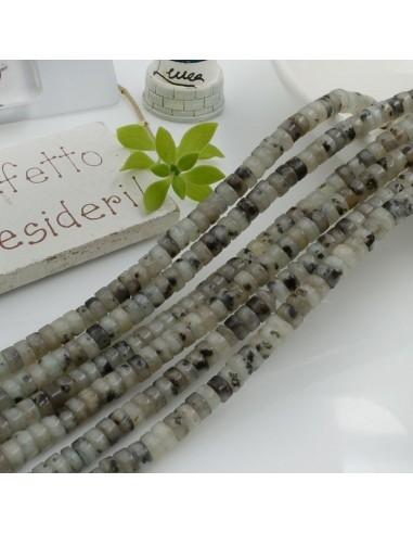 Rondelle in labradorite lisce 2 x 4 mm filo 40 cm 170pz Gioie d'Oriente