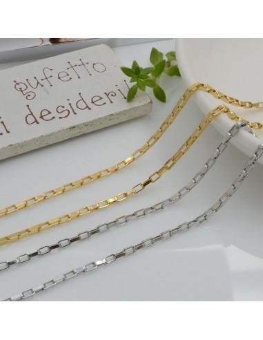 Catena in acciaio rettangolare 2x4mm 1mt - GDO