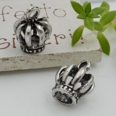Ciondoli corona in ottone 11.5x14 mm 2pz Gioie d'Oriente