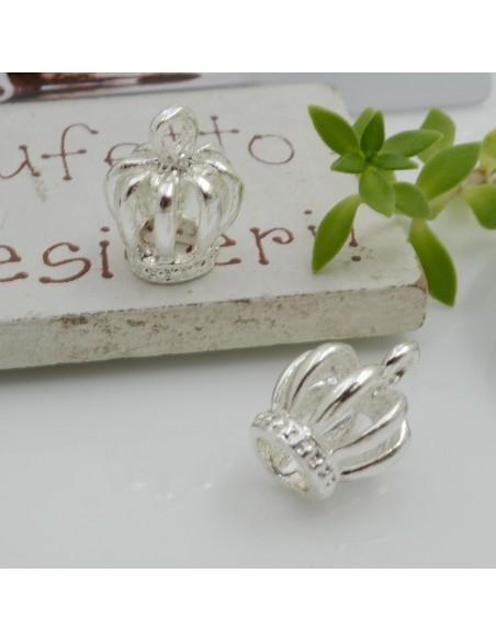 Ciondoli corona in ottone 11.5x14 mm 2pz Gioie d'Oriente