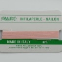Filo nylon infilaperle di colore rosa con ago di diverse misure - GDO
