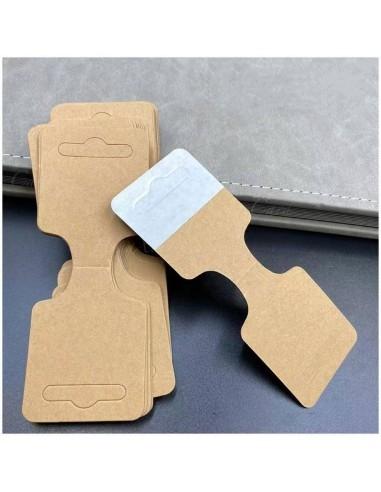 Cartoncini espositivi Carta Kraft 5x12.5cm 50pz per Braccialetto della Collana