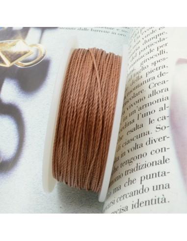 Filo Poliestere c.p-Lon è ideale per il Crochet colore 019 marrone chiaro 0.50mm 50mt GDO