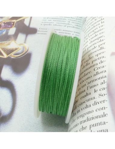 Filo Poliestere c.p-Lon è ideale per il Crochet colore 033 verde 0.50mm 50mt GDO
