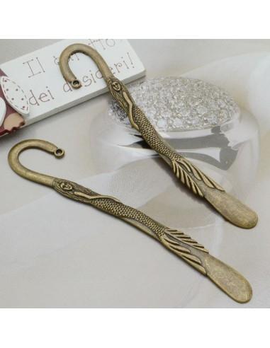 Segnalibro sirena in metallo color bronzo 12.2x2cm 1pz - GDO