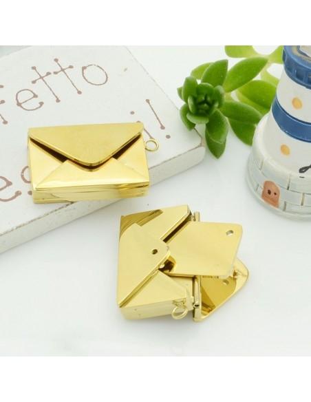 Ciondolo locket lettera apribile in acciaio inossidabile 12 x 19 mm 1pz Gioie d'Oriente