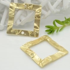 Ciondolo in zama inframezzo oro e argento 42 mm, 1 pz Gioie d'Oriente 2