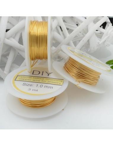Filo in ottone che preserva il colore misura varia per creazione di bojoux  GDO