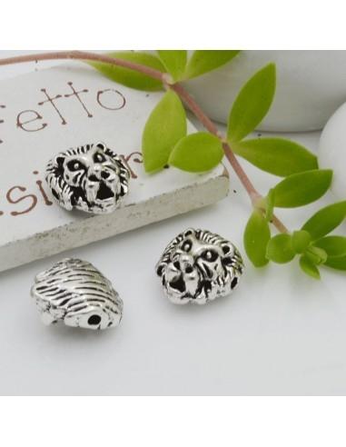 Distanziatori leone metallo 12 x 11 mm 3pz Gioie d'Oriente