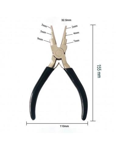 Pinza Punta Tonda Multi Loop a gradini da 2mm a 9mm - GDO