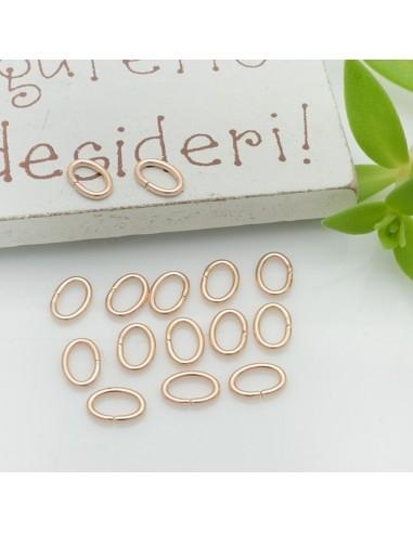 Anellini ovali aperti in acciaio 0.8x4x6mm GDO