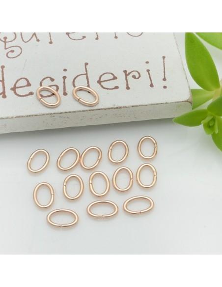 Anellini ovali aperti in acciaio 0.8x4x6mm GDO