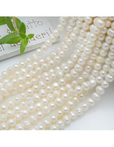 Perle Di Fiume tondo 6 mm 66 pz foro 1.2mm GDO