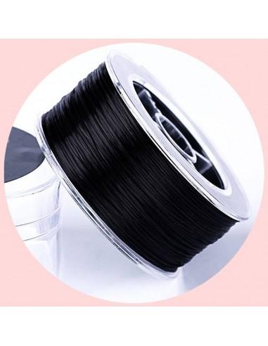 Filo Elastico Resistente di qualità filo piatto colore nero 0.6mm 72mt - GDO
