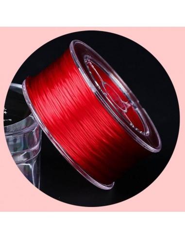 Filo Elastico Resistente di qualità filo piatto colore rosso 0.6mm 72mt - GDO