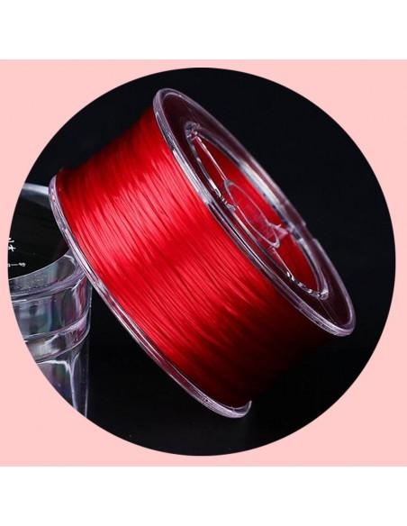 Filo Elastico Resistente di qualità filo piatto colore rosso 0.6mm 72mt - GDO