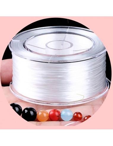Filo Elastico Resistente di qualità filo piatto colore bianco 0.6mm 72mt - GDO