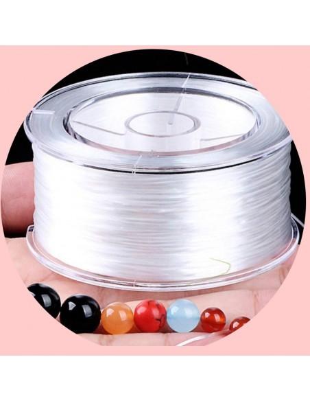 Filo Elastico Resistente di qualità filo piatto colore bianco 0.6mm 72mt - GDO