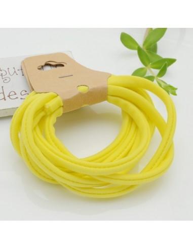 Fettuccia elastica tubolare in Lycra colore Giallo 0.5cm 1mt | GDO