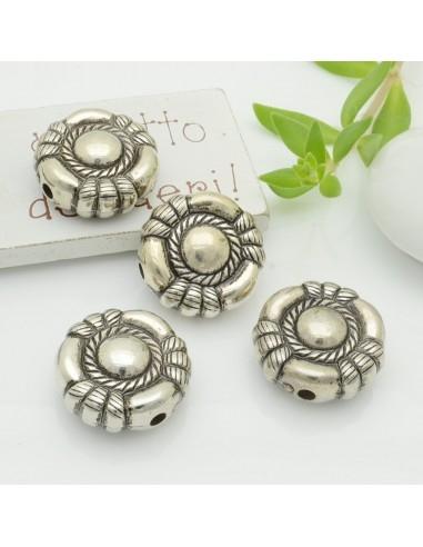Distanziatori piatta con fantasia 21x10mm foro 2mm 4pz GDO