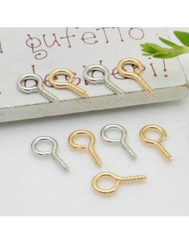 vite per ciondoli Gancio per ciondoli fimo 6.5 x 13 mm 30pz GDO