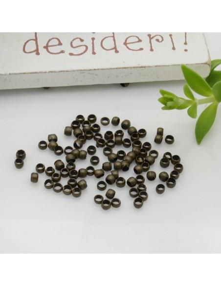 Schiaccino in ottone colore bronzo misura varia 2mm 2.5mm 3mm GDO