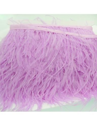 Frange Piume di struzzo colore Lilla altezza max 16cm lunghezza 20cm GDO | Gioie d'Oriente