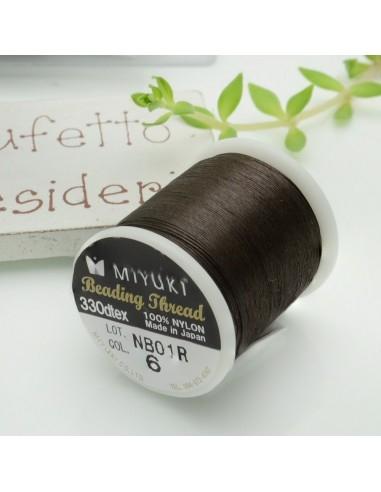 Filo Miyuki 0,25 mm Bobina da 50mt colore 6 marrone GDO