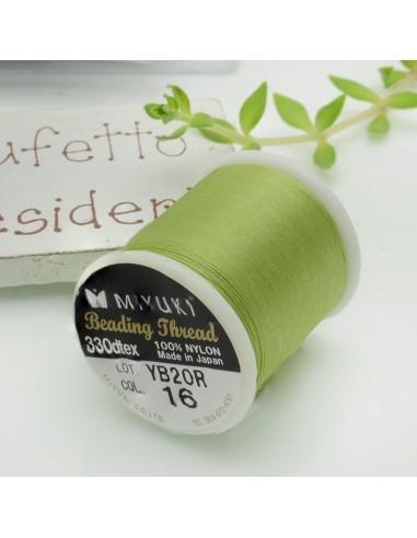 Filo Miyuki 0,25 mm Bobina da 50mt colore 16 verde chiaro GDO