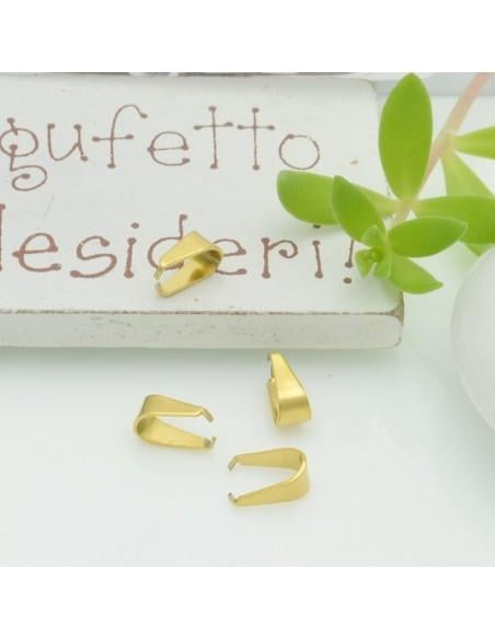 ganci porta ciondolo in acciaio 3.5x7mm 4PZ GDO