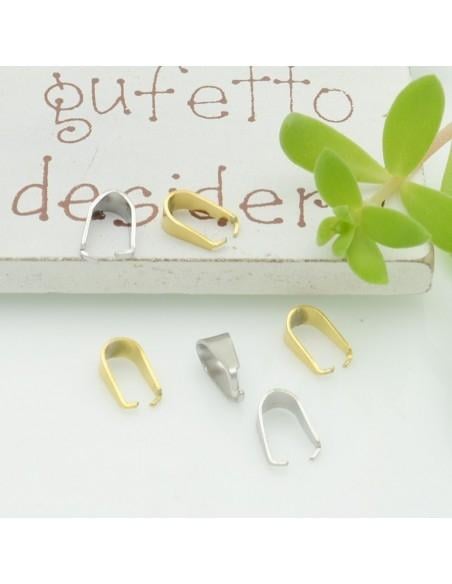 Ganci porta ciondolo in acciaio inossidabile 4pz - varie misure e colori | GDO