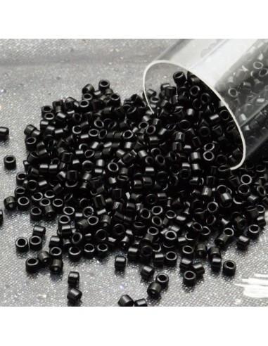 perline delica Miyuki 11/0 Opaque Black confezione da 10g Misurano 1.6mm GDO